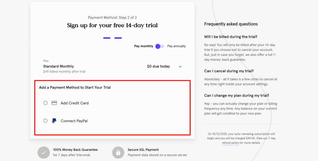 Leadpages Payment options