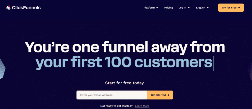 ClickFunnels Homepage