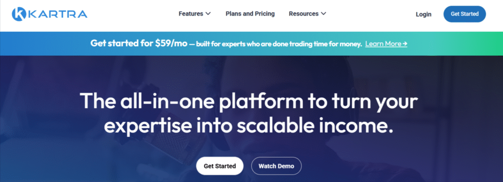 Kartra-Homepage